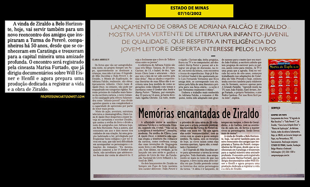 "Memórias encantadas de Ziraldo" - Estado de Minas - 07/10/2002