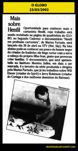 "Mais sobre Henfil" - O Globo - 23/03/2002