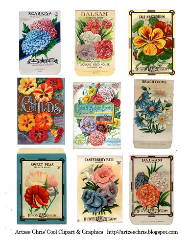 clipart vintage seed packets - photo #39