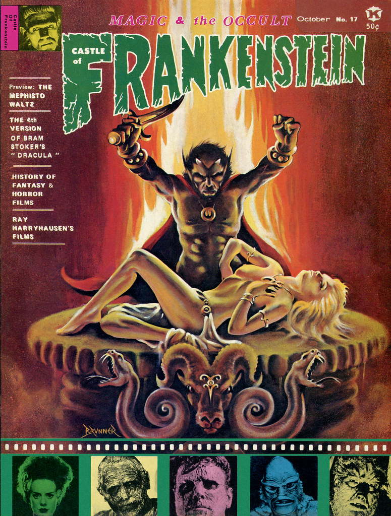 Castle Of Frankenstein, Issue 17 (1971)Cover Art by Frank Brunner
