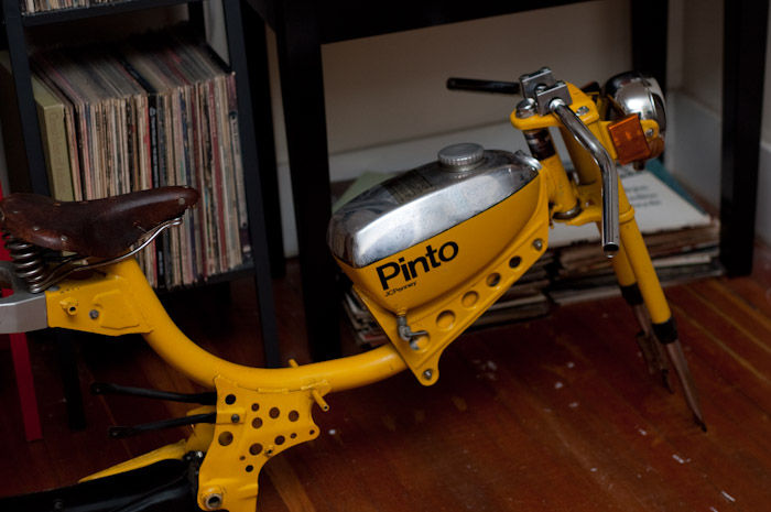 Andrew's New Pinto Moped.