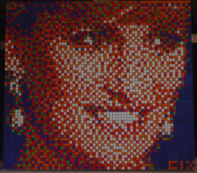 Princess Diana using Rubik Cubes by CIX2008
