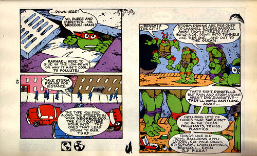 TMNT Adventures Special - Spring 1991 :: Teenage Mutant Ninja Turtles meet Archie // 'STORM DRAIN SAVERS', pg.43 (( 1991 ))