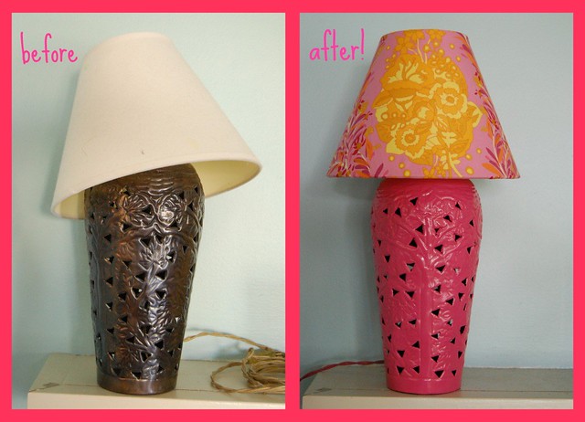 lamp before and after