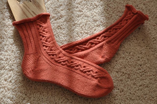 Zen Waves socks, completed.