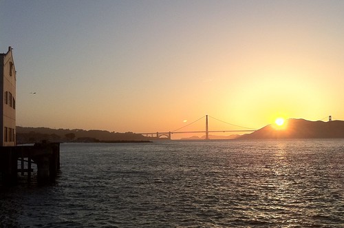 sunset from Fort Mason