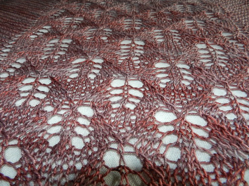 Clover Bud Shawl lace detail