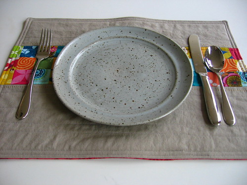 Placemat placesetting