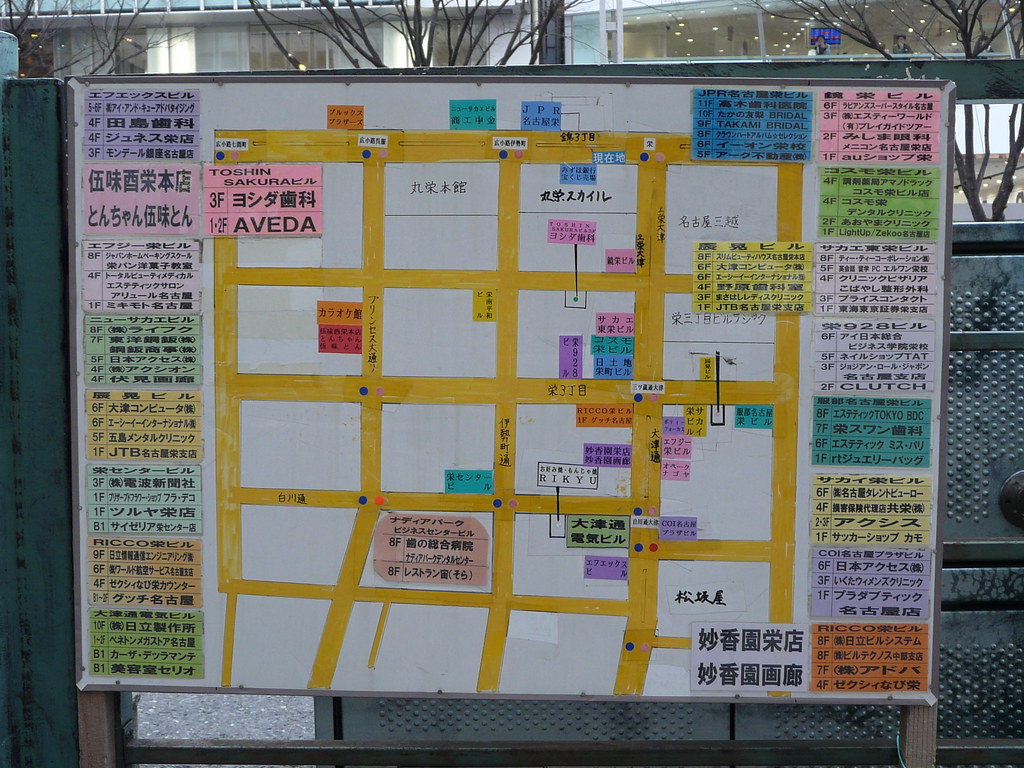 Hand Made Shopping Street Map