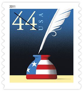 Patriotic Quill Stamp