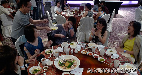 Ah Lun bonding with the participants