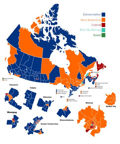Results of 2011 federal election, Canada