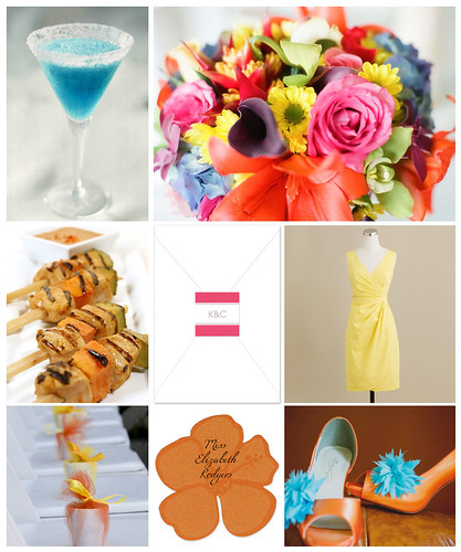 Bold Tropical Wedding Choose a signature drink with a tropical name 