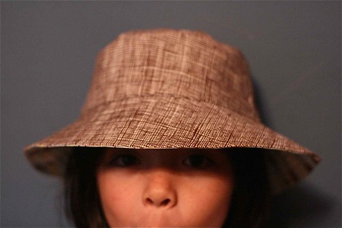 sun hat pattern. I made him a sun hat from