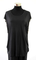 Tee with Beaded Detail