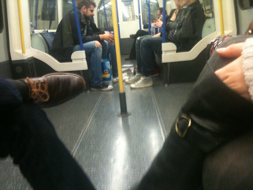 Russians drinking on the tube