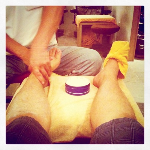 Foot massage. Feeling good.