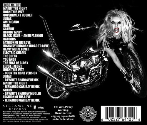 lady gaga born this way special edition disc 1. Lady Gaga BORN THIS WAY