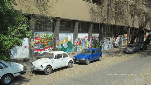 Cars and street art in Cairo Egypt