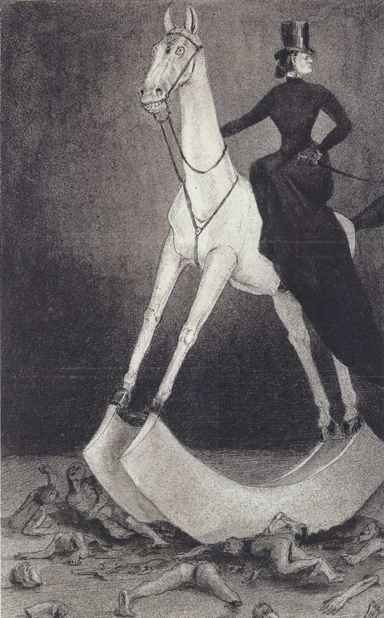 Alfred Kubin - The Lady on the Horse, 1900-01