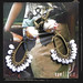 MDBIAFI orecchini bronzo perla fiorata bianchi white fiorato bronze handmade earrings 1129