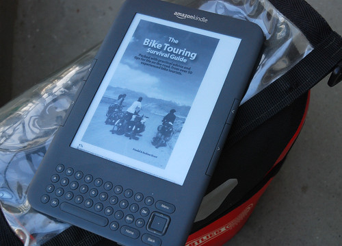 The Bike Touring Survival Guide on a Kindle