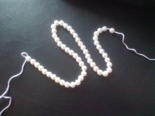 Beads strung