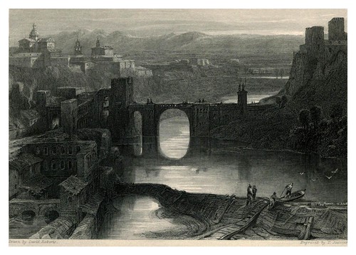016- Vista de Toledo- The tourist in Spain (1837)-Roberts David