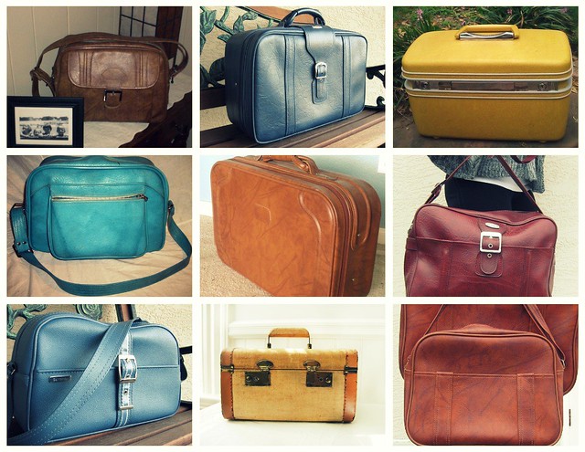 luggage collage