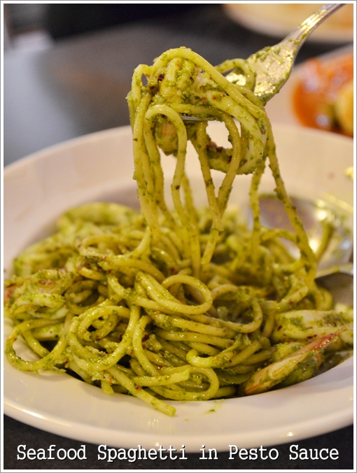 Seafood Pesto Spaghetti