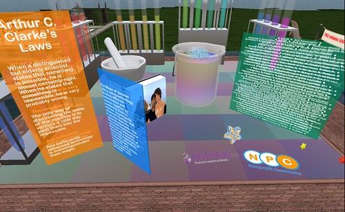 NPC exhibit at Second Life Eighth Anniversary Sim