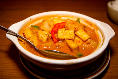 Pineapple Curry with Tofu at Nori Thai in St Pete Beach
