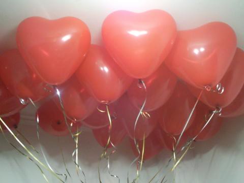 心型空飄氣球，紅色20顆 by dod_balloon