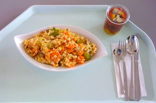 Gebratener Reis mit Ei & Gemüse / Fried rice with egg & vegs