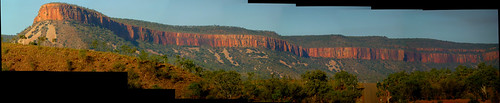 Coburn/Cockburn Ranges Ranges panorama (not clear due to smoke from burn off fires)