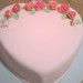 Fondant heart cake