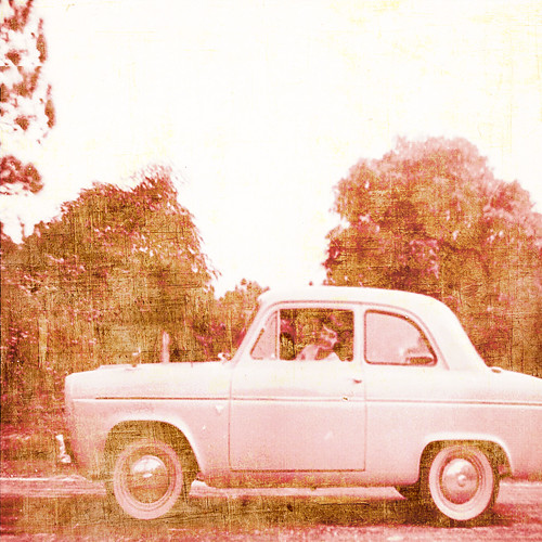 Mom and the English Ford-1960
