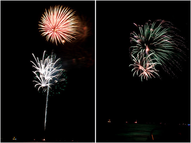 July 4th fireworks diptych 12