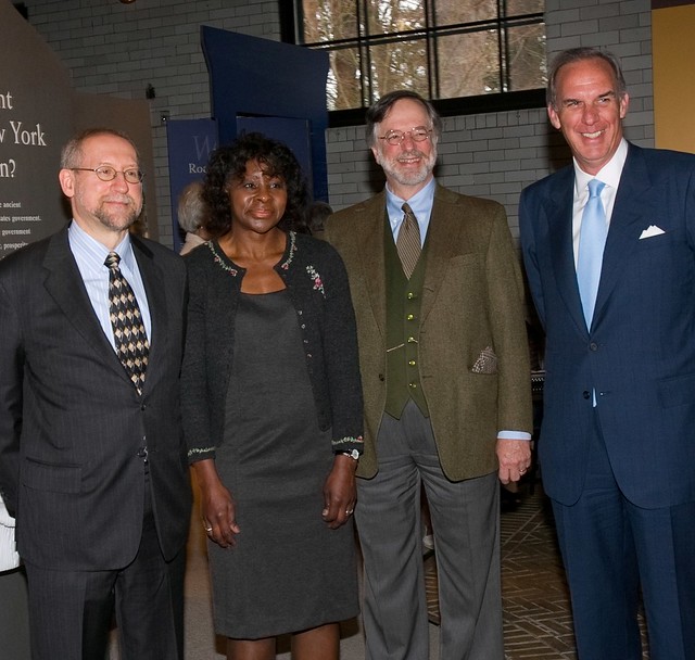 Prof. Paul Finkelman of Albany Law School, Profs. Shelby Green and Nick Robinson of Pace Law School and Rich Clary, Vice President of the NY City Bar Association