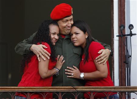 Daughters of President Hugo Chavez during his return rally celebration in Caracas on July 5, 2011. by Pan-African News Wire File Photos