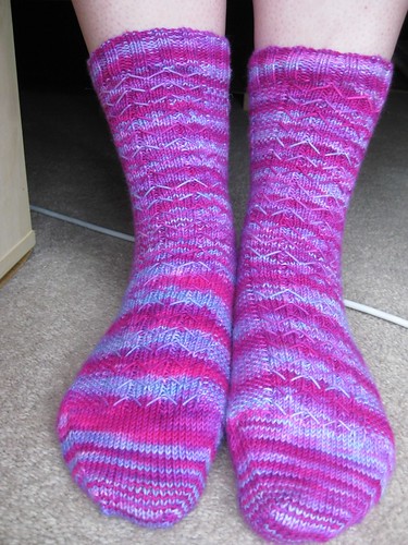 Pretty pink socks for me!