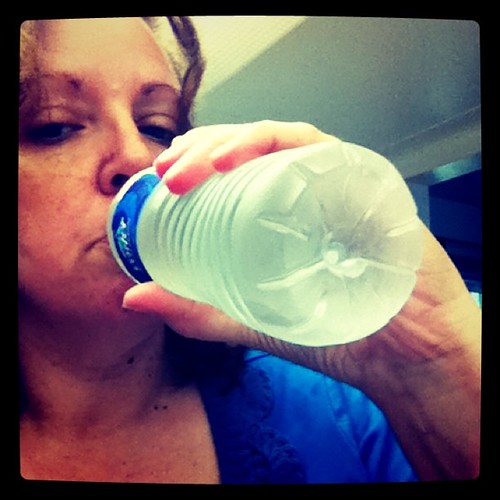 Drinking my water.