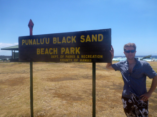Me at Punalu'u Black Sand Beach