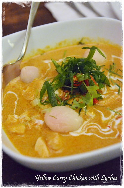 Yellow Curry Chicken with Lychee