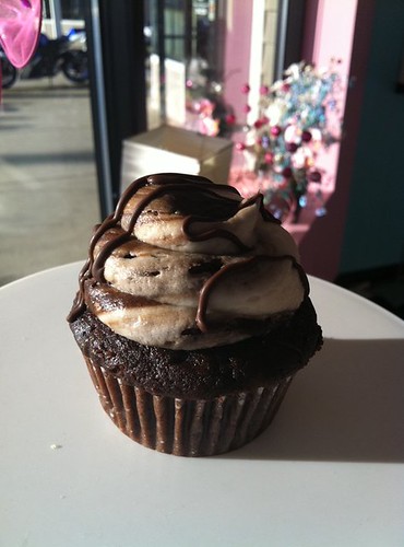 mudslide cupcake A mocha cupcake filled with chocolate ganache topped with