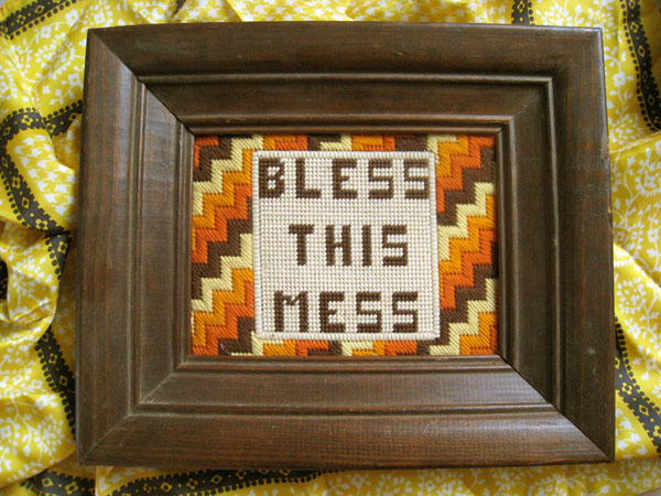 bless this mess embroidery