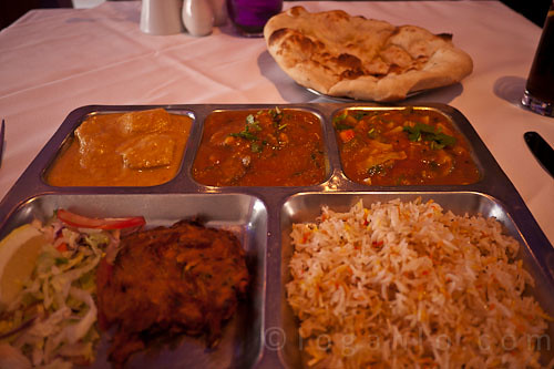 Indian lunch near Kings Cross London