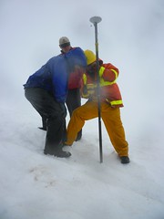 Measuring snow depth with GPS
