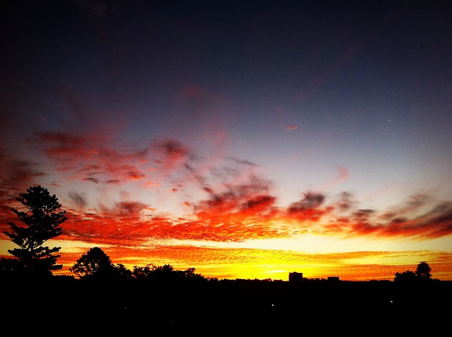 Sunset over Ipswich