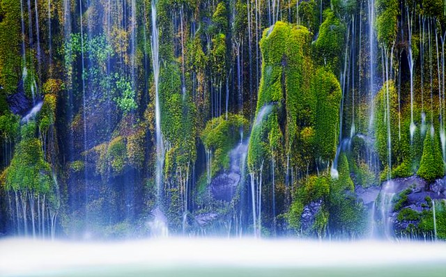 Mossbrae Falls on the Sacramento River in Dunsmuir, California